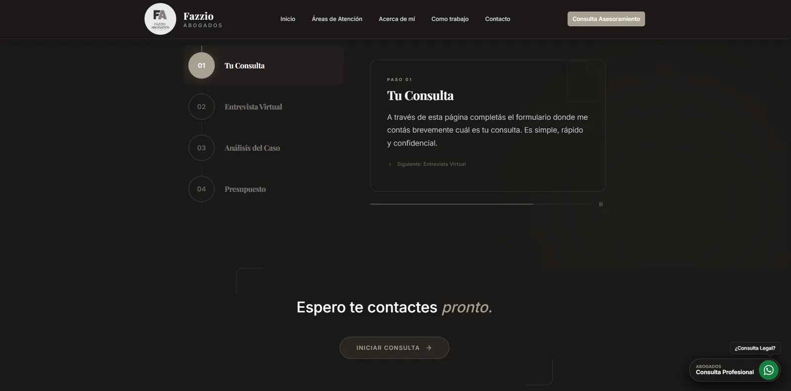 Captura 1 de Fazzio Abogados