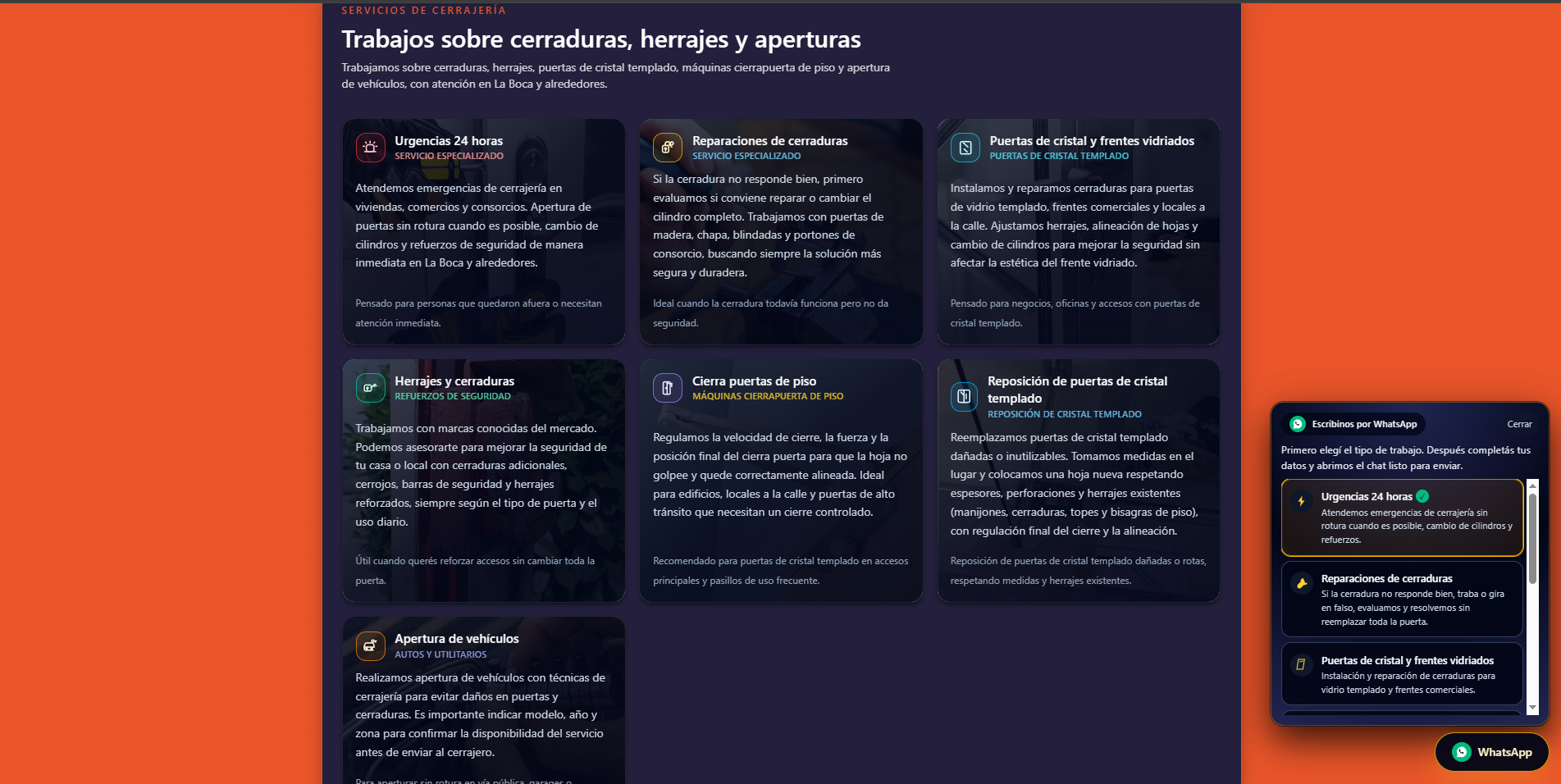 Cerrajería Maresca – captura 1