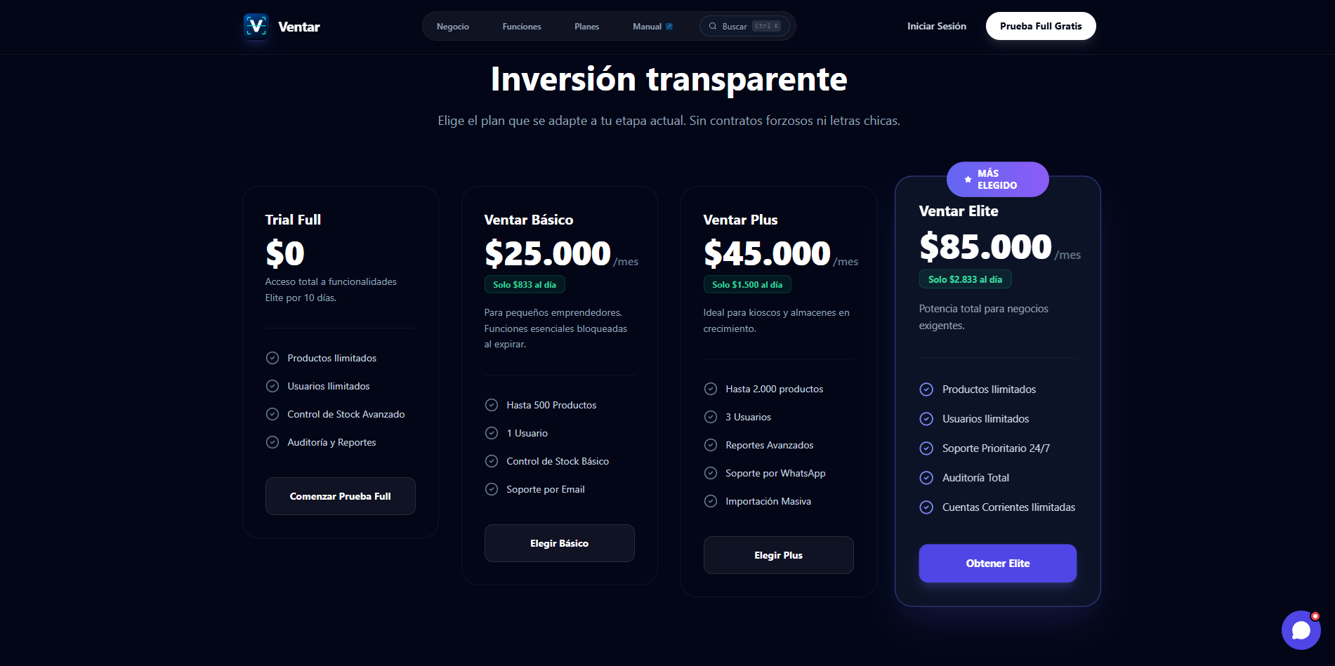 Ventar – captura 5